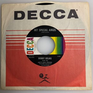 Bobby Helms / My Special Angel / Decca 45rpm  / NM