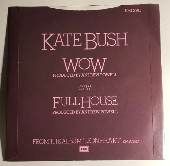 輸入盤7インチシングル ケイト・ブッシュ Kate Bush Wow ケイト
