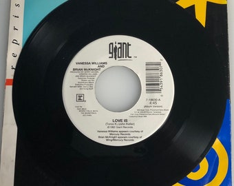 Vanessa Williams & BRIAN McKnight / LOVE IS / 1992 45rpm / Mint