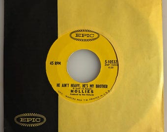The Hollies / He Ain't Heavy, He's My Brother & Cos You Like To Love Me / 45rpm / NM