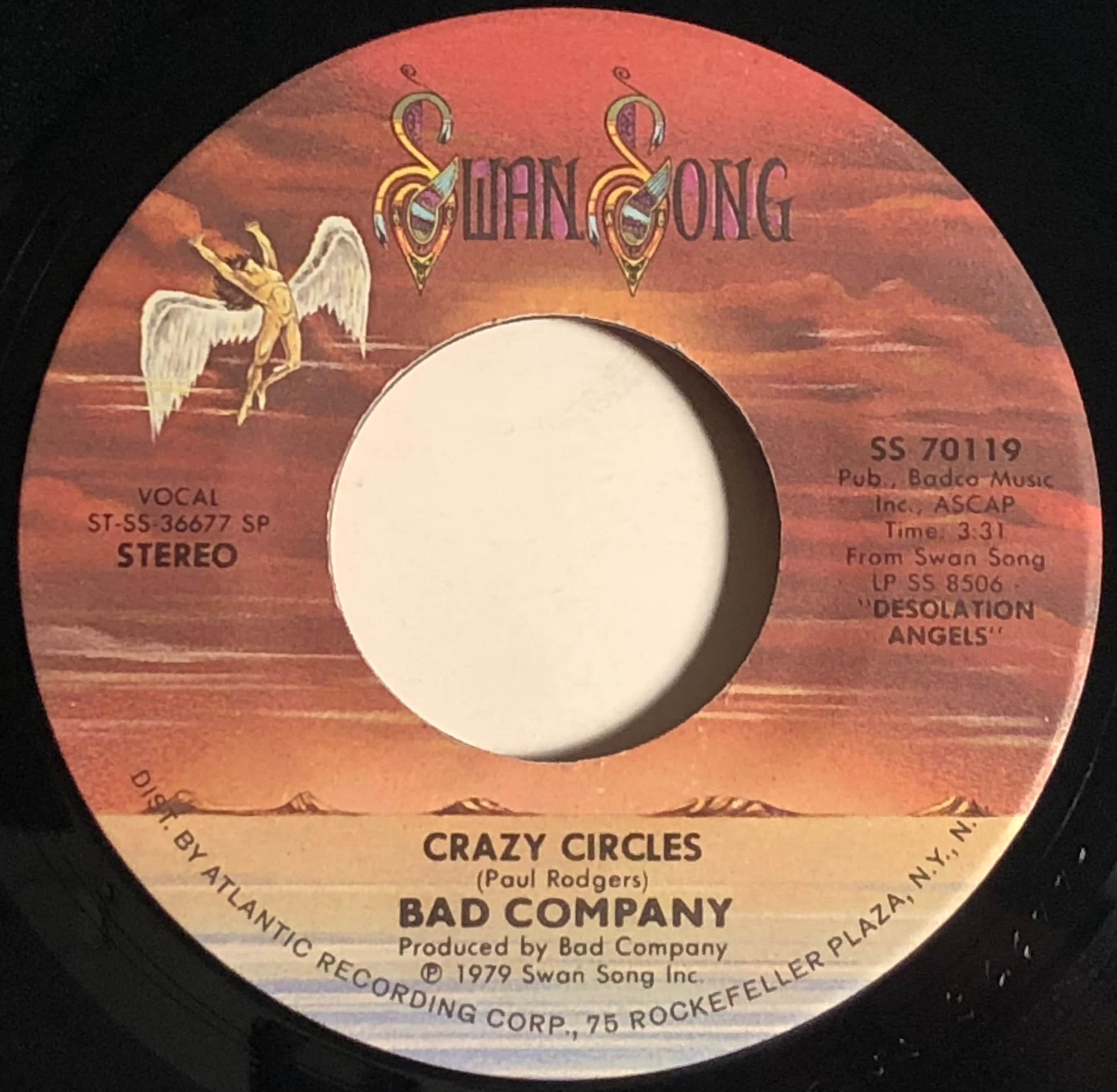 Bad Company / Rock 'N' Roll Fantasy / 1979 Swan Song 45rpm
