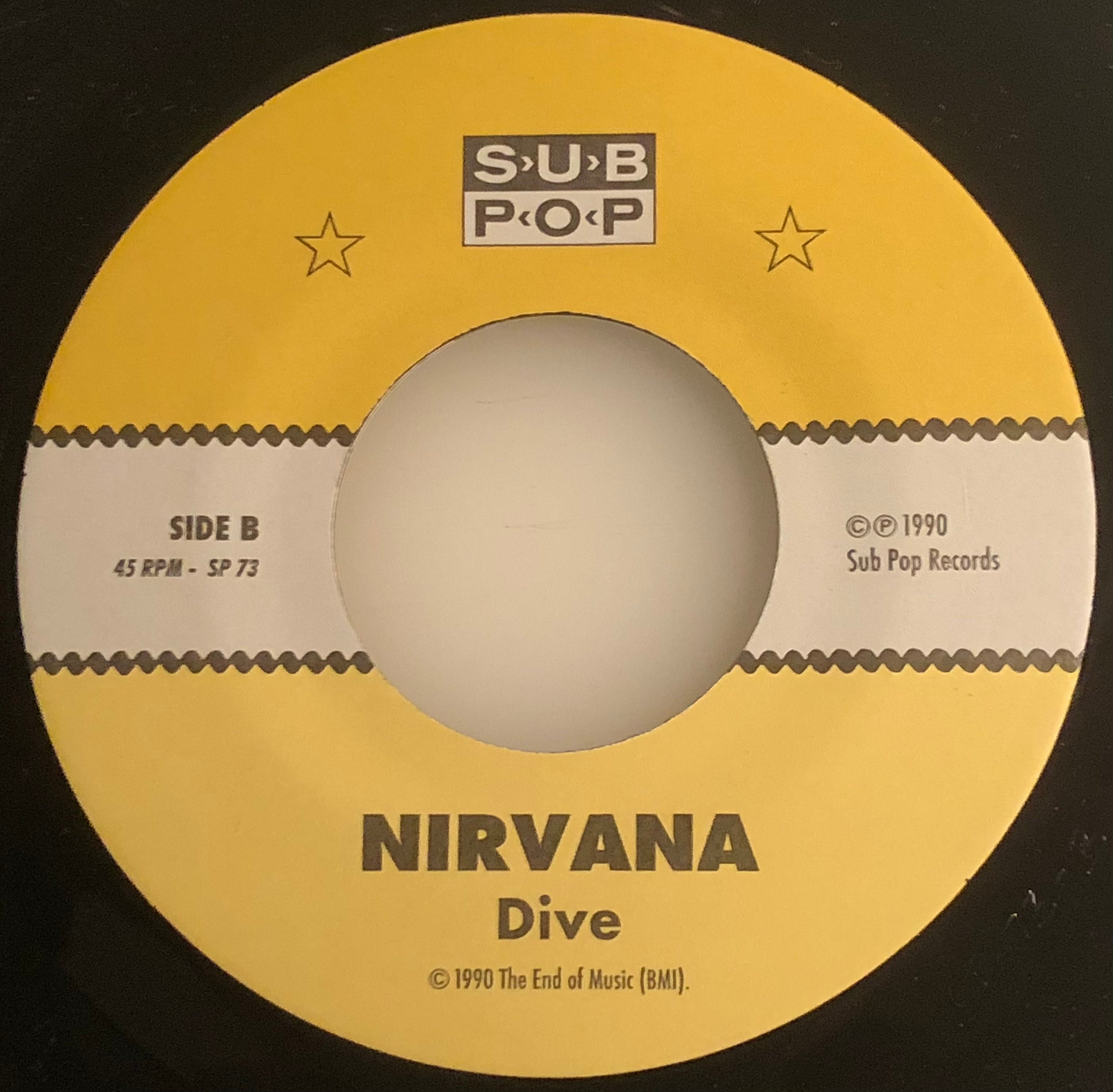 ニルヴァーナ / スリヴァー＆ダイヴ / サブポップ 1990 45 PS