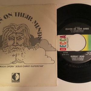 Murray Head / (Too Much) Heaven On Their Minds / 1970 Decca 45rpm & PS / NM