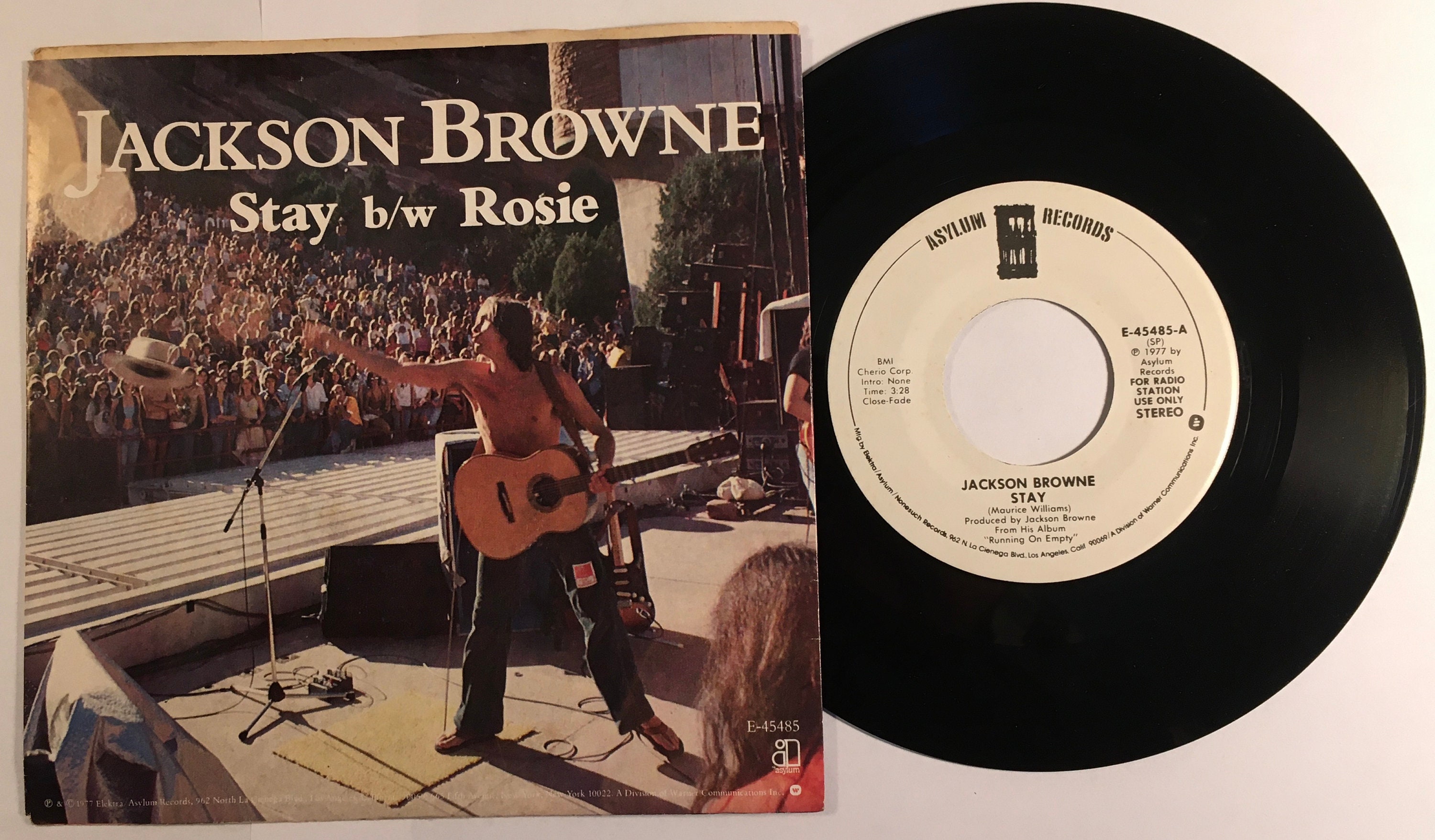 Jackson Browne / Stay mono / Stereo Promo 45rpm & PS / - Etsy