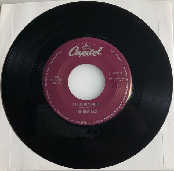 The Beatles / Norwegian Wood & If I Needed Someone / Black Vinyl