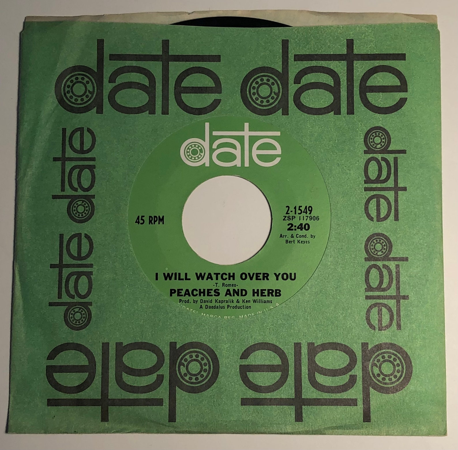 Peaches and Herb / Close Your Eyes / Date Feb 1967 45rpm / NM Etsy