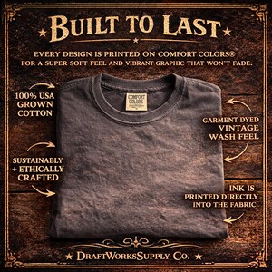 Vintage Teacher Heritage Shirt | Retro Educator Badge Tee | Building Futures Botanical Art | Teacher Gift Comfort Colors 1717 afbeelding 8