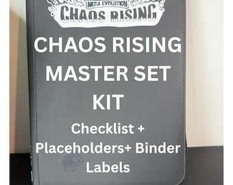 Kit maestro de Chaos Rising / Lista de verificación, tarjetas de marcador de posición, etiquetas para carpeta