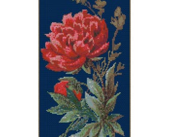 Pion, Old Judge Cigarette Card Collection, Korsstygnsmönster - Digital nedladdning