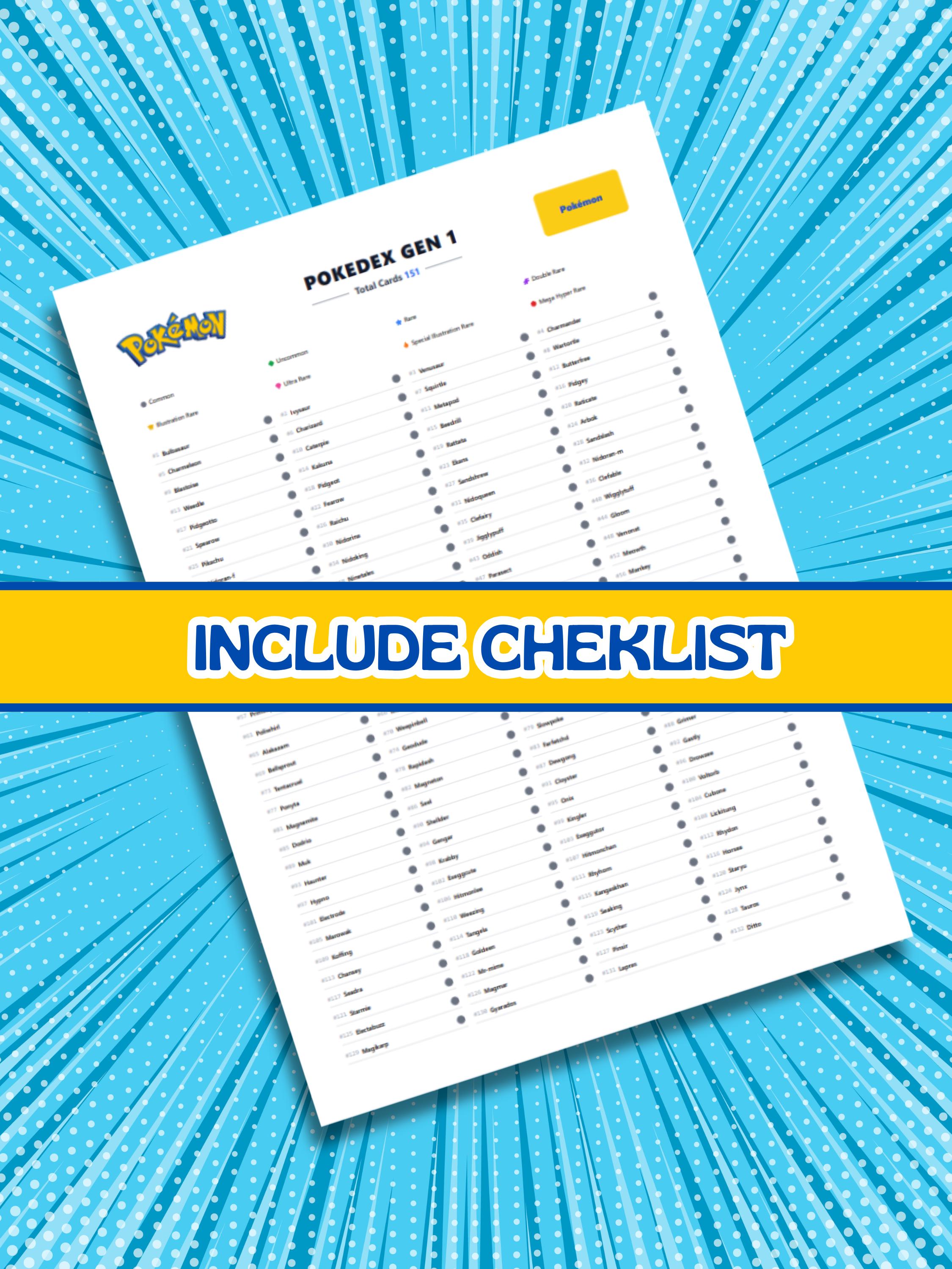 gen 1 pokemon cards list Original 151 Complete Set (151/150) 1999 Pokmon Gen 1 Card Placeholder