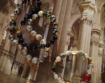 Rock Doves // Beaded Bracelet & Necklace