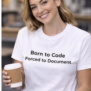 Born to Code, Forced to Document - Developer T-Shirt