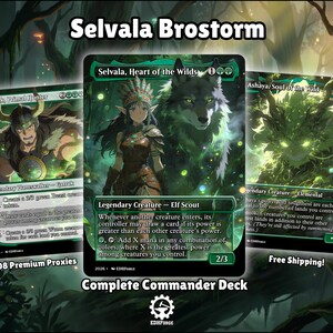 Selvala, Heart of the Wilds Commander Proxy Deck 100 Cards + Tokens | Bracket 4/5