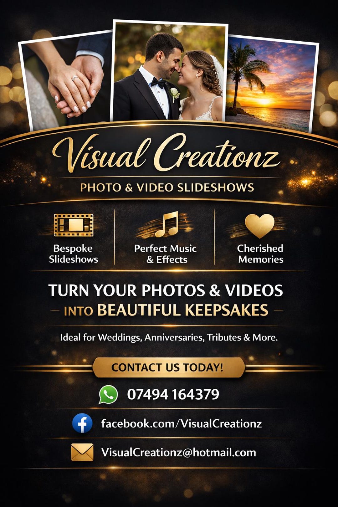 Custom Slideshow Video on USB – Personalised 4K Video/photo Montage for ...
