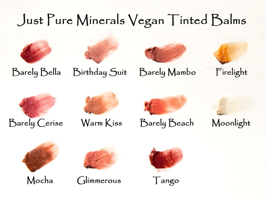 3 SAMPLES Vegan Natural Tinted Lip Balm any shade Etsy