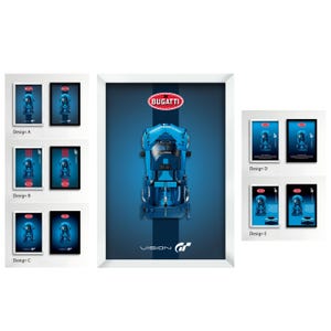 Marco de exhibición para el coche deportivo hiperdeportivo Lego Bugatti Vision GT #77253