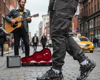 Funky Abstract Men's Sneakers | Mesh Athletic Shoes