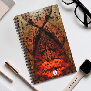 Abstract Rorschach Blank Sketchbook 5" x 8" | Artistic Pattern Notebook