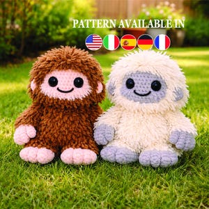 Amigurumi Cryptid Bigfoot Yeti Plush Toy - Digital Crochet Pattern
