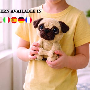 Amigurumi di un carlino realistico - Schema digitale per uncinetto