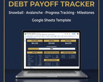 借金返済トラッカー（Googleスプレッドシートテンプレート）｜スノーボール＆アバランチ方式｜予算プランナー