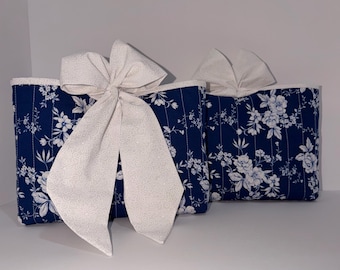 Quilted Bible Carrier, Bible Protector Book Cover with Bow Closure, Faith, Gift, Handmade