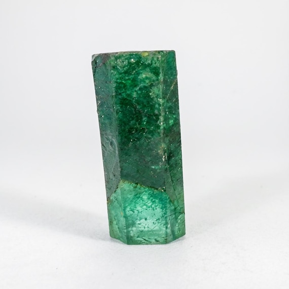 Natural Green Emerald Rough (107-155) Ct | CERTIFIED RAW Emerald Crystal for Jewelry Making, Collectors & Lapidary