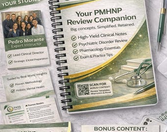 PMHNP Review Companion, PMHNP Study Guide, Psychiatric Mental Health Nurse Practitioner Exam Prep