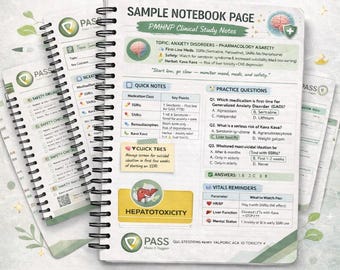 PMHNP Study Guide Master Fill Notebook