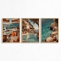 Mid Century Modern Set of 3 Coastal Gallery Wall Art, Mediterranean Summer Style Vintage Print, Old Money Poster, Trendy Wall Decor product logo
