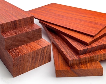 Red Pear Wood，Custom Cut Wood，Sustainable Wood，Wood Plank，Red Hardwood Board，African Padauk，Home Decor，Solid Wood，Red Colored Wood，Redheart.