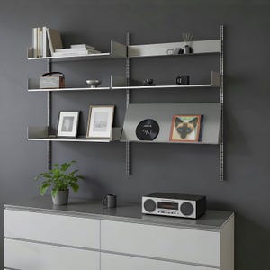 Wall Storage Shelf，Modern Metal Storage Rack，Modular Shelving，Wall Vanity Desk，Decor Display Shelf，Magazine Rack，Floating Shelf，Home Storage