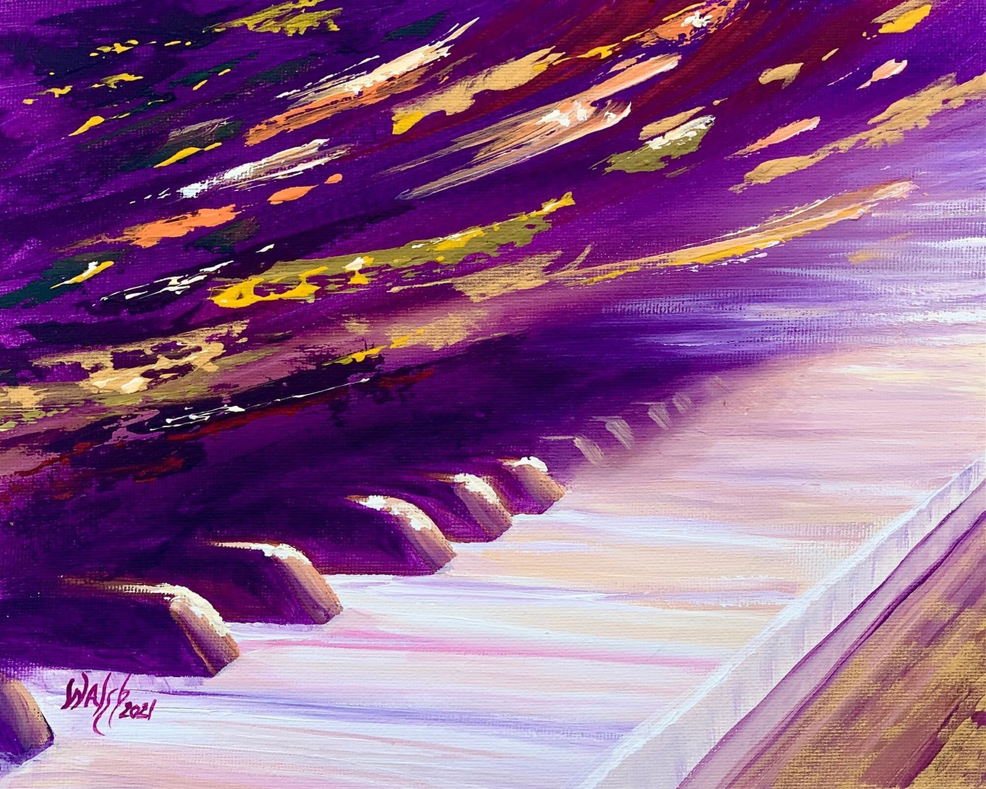 Print of Original Painting Autumn Carnival by Luann Walsh Etsy