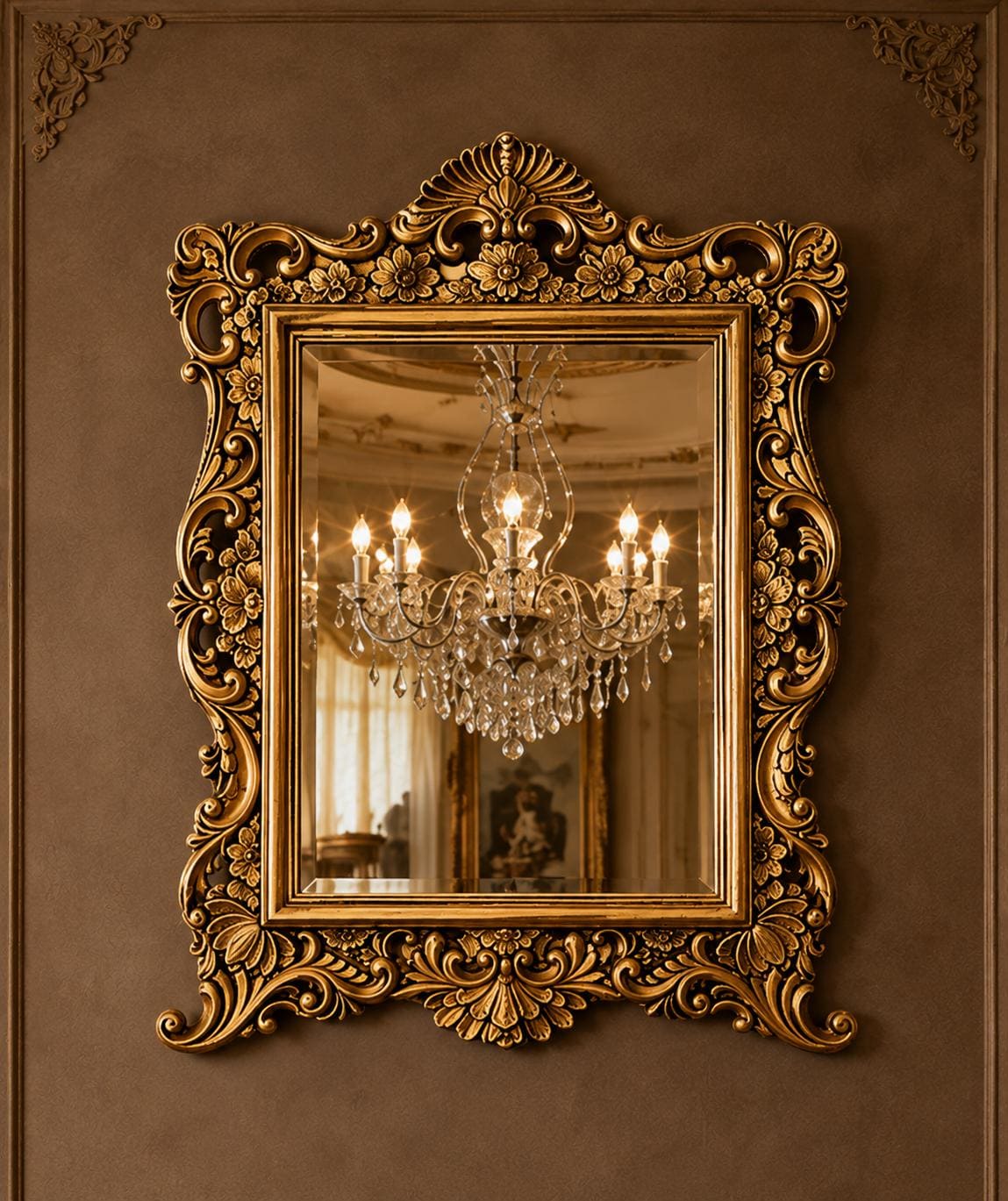 Gold vintage mirror frame - Etsy 日本