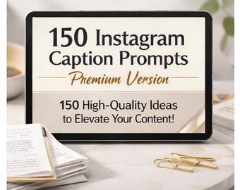 Ideias de legendas para Instagram para pequenas empresas | Engajamento, Storytelling, Vendas (Download digital)