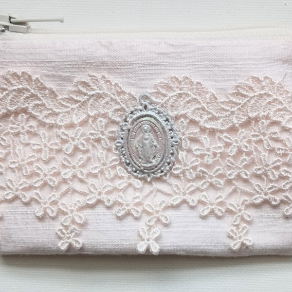 Handcrafted Rosary Jewelry Keepsake Gift Pouch