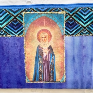 Handcrafted Patchwork Pouch, Jewel Tones