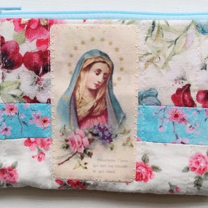 Handcrafted large rosary, jewelry, keepsake, gift pouch