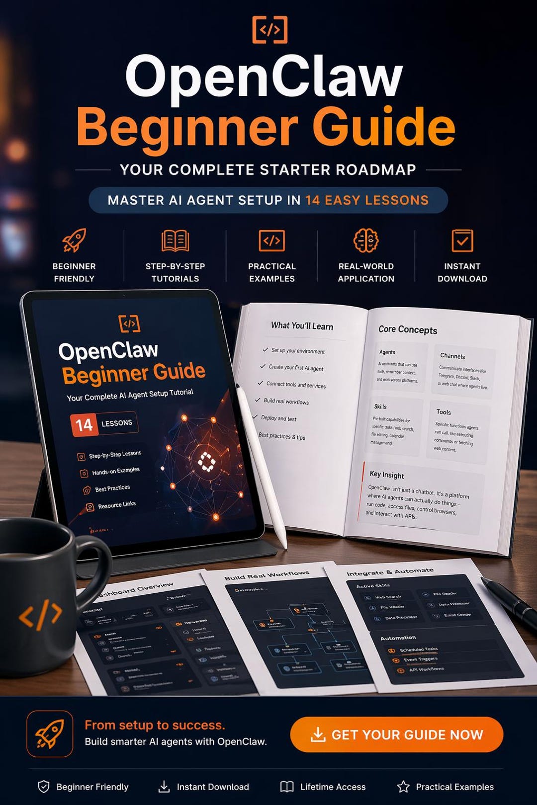 Open Claw Beginner Guide: AI Agent Setup Tutorial (PDF Download) - Etsy