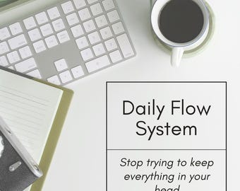 Daily Weekly Monthly Planner | Productivity Life System (Digital Download)