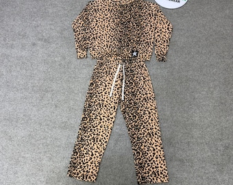 Leopard Print Hoodie Jogger Set – Casual Streetwear Sportswear Outfit
