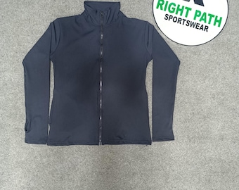 Men's/Women's Slim Fit Sports Jacket with Thumb Holes – Activewear Running Training Coat