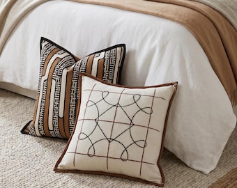 Housse de coussin décoratif | Housse de coussin décorative | Housse de coussin géométrique moderne | Taie d'oreiller neutre pour canapé | Housse de coussin décoratif pour la maison