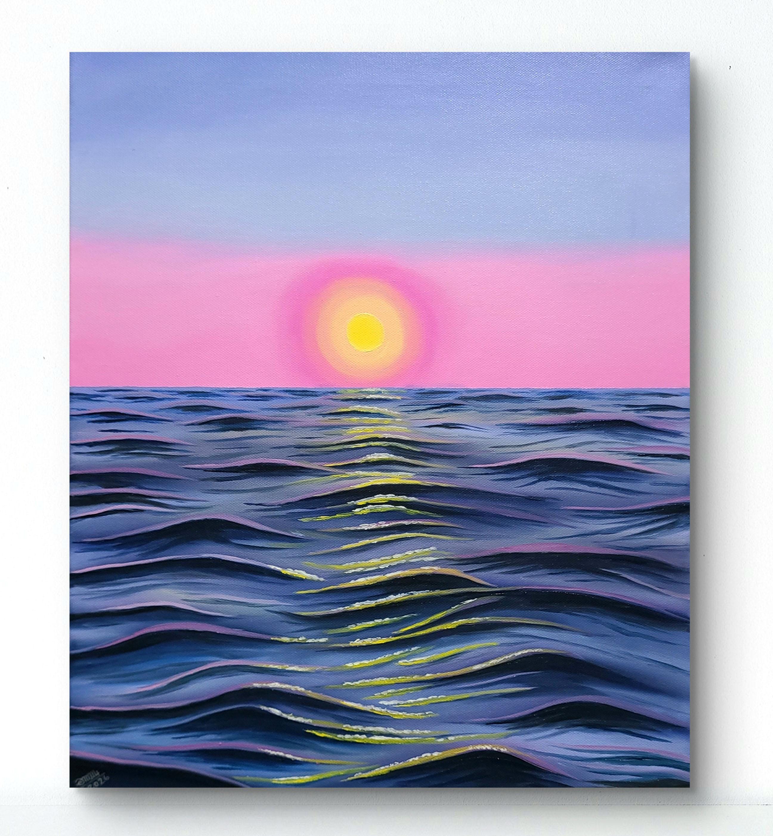 Sunset Art Pink Purple - Etsy