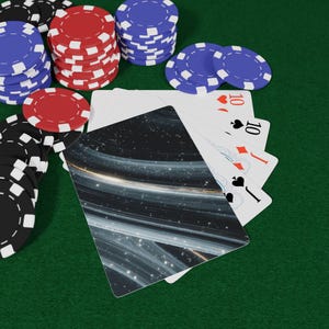 Baralho de cartas Warped Light Pull, essencial para noites de jogos, ideia de presente de Natal, baralho para noite de pôquer, baralho único, baralho divertido.