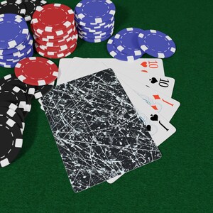 Black White Threads Playing Cards, Game Night Essential, Christmas Gift Idea, Poker Night Card Deck, Unique Card Deck, Fun Deck of Cards