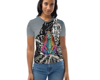 Meditating Alpaca at Machu Picchu Women's T-shirt