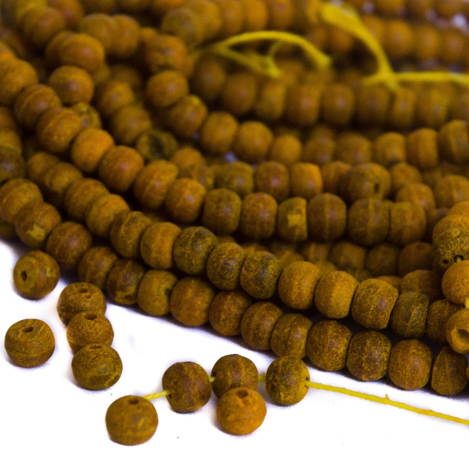 Turmeric Haldi Beads 5 Strands 540 Yellow Curcumin Natural 7mm Etsy
