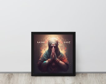 Namaste Framed canvas (12 x 12 inches)