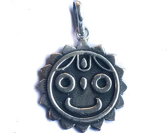 Jagganath Sterling Silver Hindu Pendant Krishna Avatar